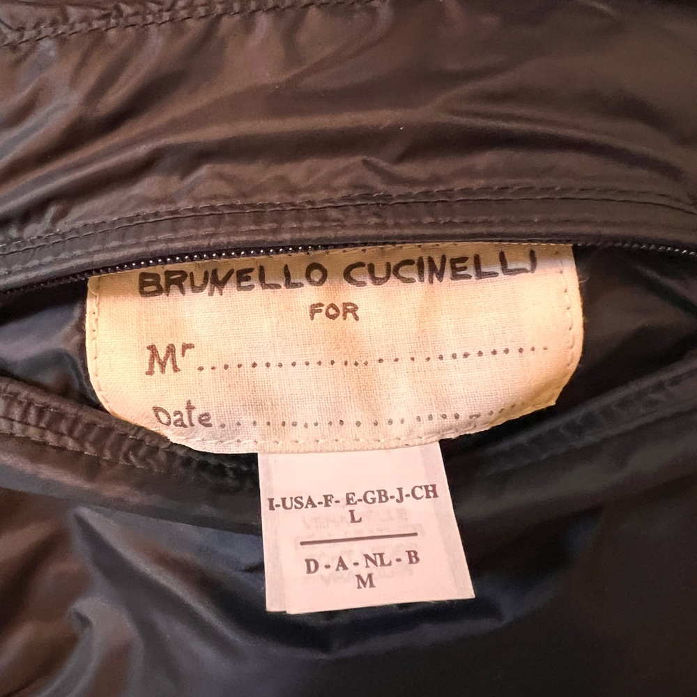 Brunello Cucinelli men’s 100% Leather Jacket size Large - Picture 12 of 16